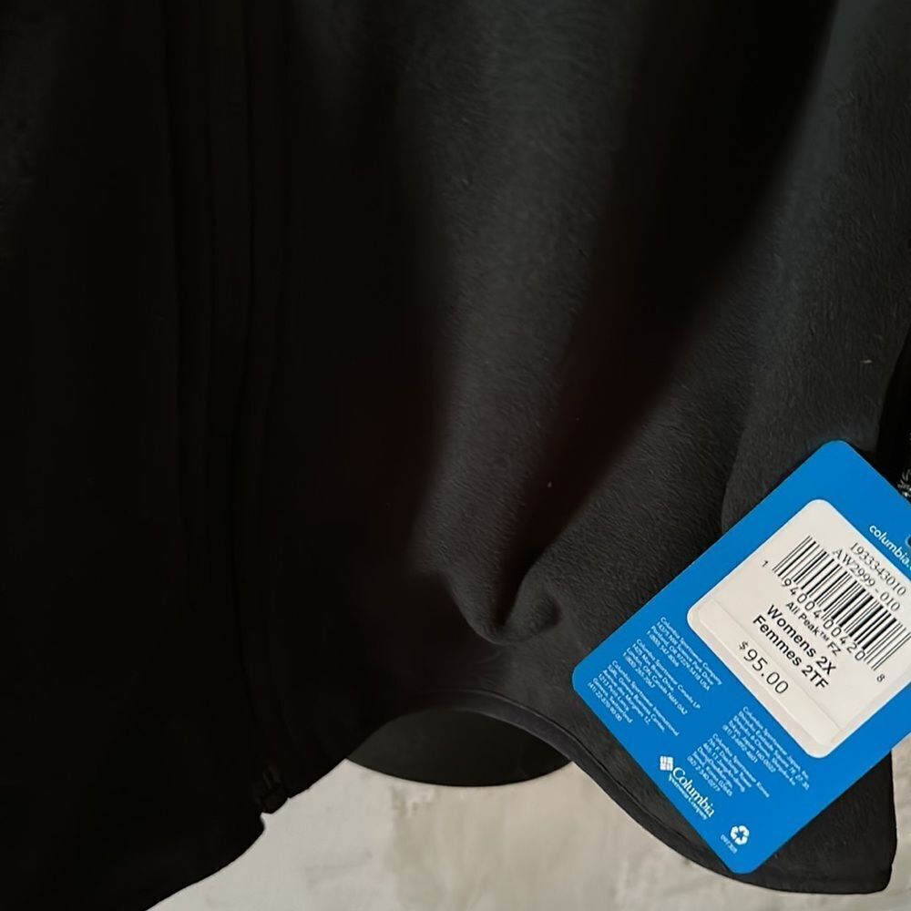 COLUMBIA Sportswear Ali Peak Fleece Jacket Black Size 2X NWT - Picture 6 of 7